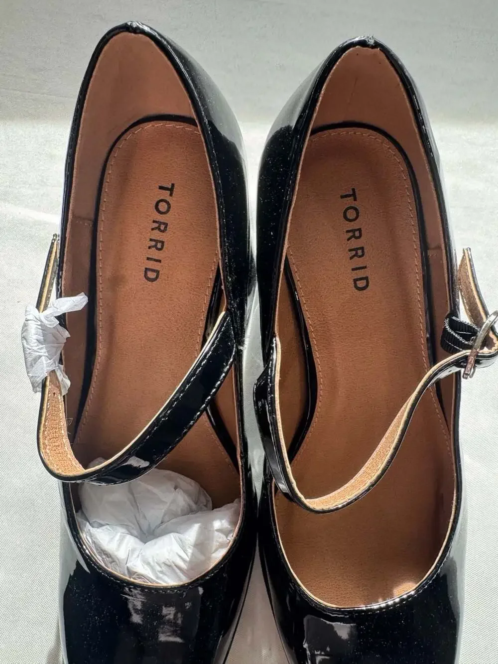 torrid Black Patent Mary Jane Block Heel Pumps